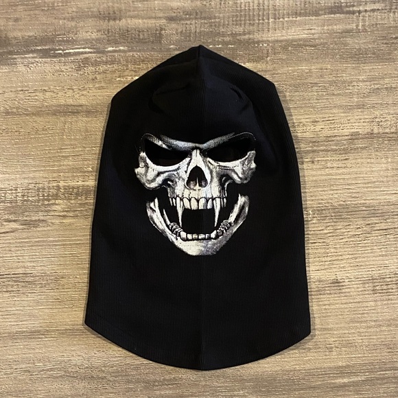 Skeleton Skull Ghost full face mask for Halloween - Picture 2 of 11